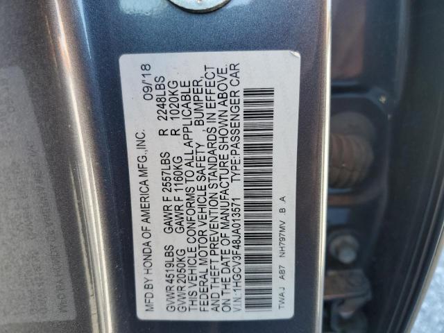 Photo 11 VIN: 1HGCV3F48JA013571 - HONDA ACCORD HYB 