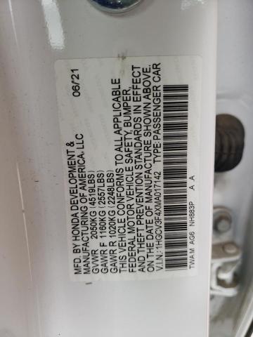 Photo 11 VIN: 1HGCV3F4XMA017142 - HONDA ACCORD HYB 