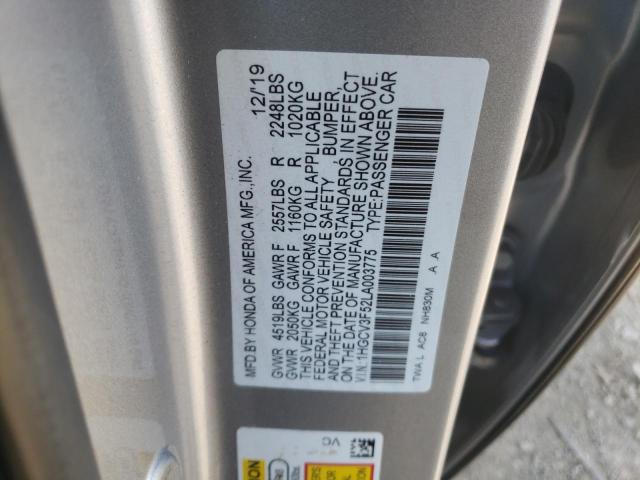 Photo 11 VIN: 1HGCV3F52LA003775 - HONDA ACCORD HYB 