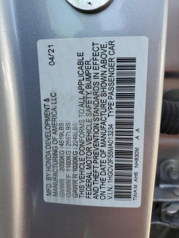 Photo 11 VIN: 1HGCV3F55MA013234 - HONDA ACCORD HYB 