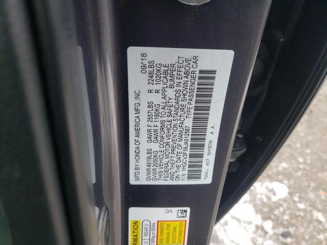 Photo 11 VIN: 1HGCV3F56JA012587 - HONDA ACCORD 