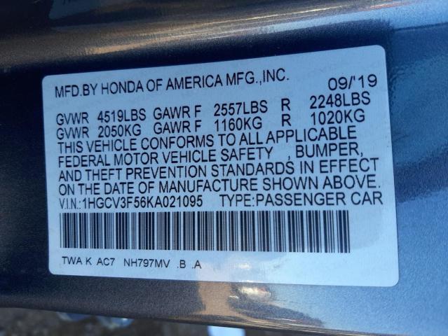 Photo 9 VIN: 1HGCV3F56KA021095 - HONDA ACCORD HYB 