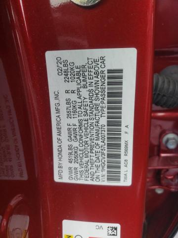 Photo 11 VIN: 1HGCV3F57LA007370 - HONDA ACCORD 