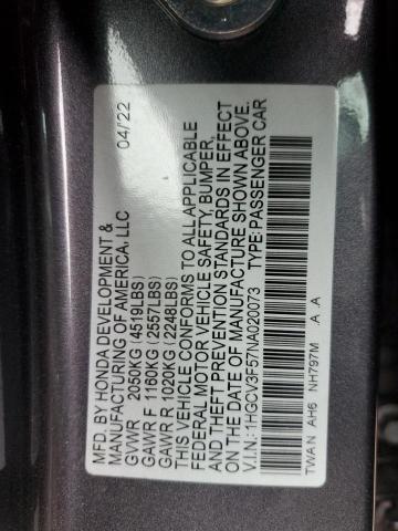 Photo 11 VIN: 1HGCV3F57NA020073 - HONDA ACCORD 