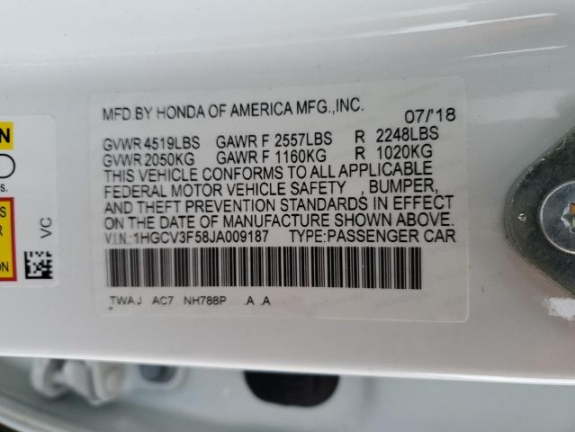 Photo 11 VIN: 1HGCV3F58JA009187 - HONDA ACCORD 