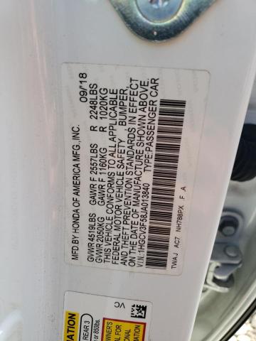 Photo 11 VIN: 1HGCV3F58JA013840 - HONDA ACCORD 