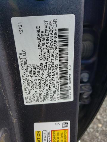 Photo 11 VIN: 1HGCV3F58NA002553 - HONDA ACCORD HYB 