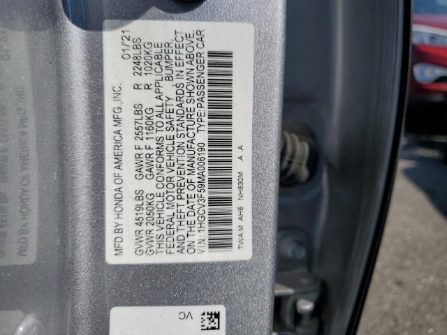 Photo 11 VIN: 1HGCV3F59MA006190 - HONDA ACCORD HYB 