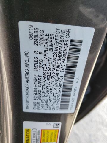 Photo 9 VIN: 1HGCV3F5XKA017308 - HONDA ACCORD HYBRID 