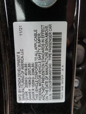 Photo 11 VIN: 1HGCV3F5XNA001243 - HONDA ACCORD 