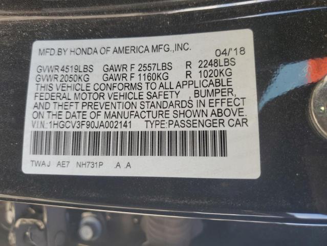 Photo 11 VIN: 1HGCV3F90JA002141 - HONDA ACCORD 