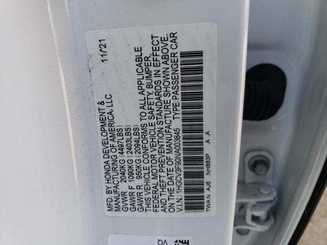 Photo 12 VIN: 1HGCV3F90NA003845 - HONDA ACCORD TOU 