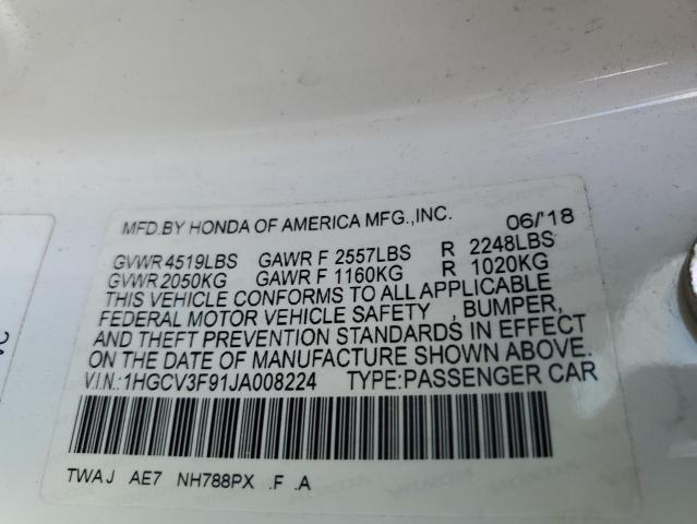 Photo 11 VIN: 1HGCV3F91JA008224 - HONDA ACCORD TOU 