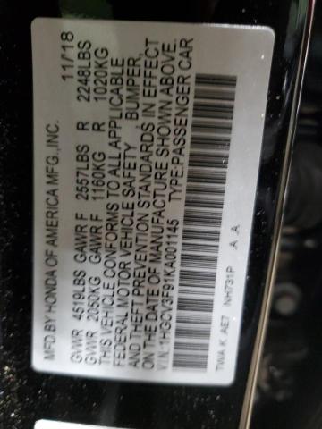 Photo 12 VIN: 1HGCV3F91KA001145 - HONDA ACCORD 