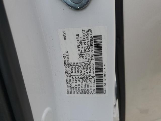 Photo 12 VIN: 1HGCV3F91NA025692 - HONDA ACCORD TOU 