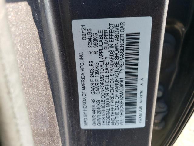 Photo 11 VIN: 1HGCV3F92MA009161 - HONDA ACCORD TOU 