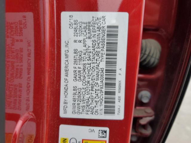 Photo 12 VIN: 1HGCV3F93JA006345 - HONDA ACCORD TOU 