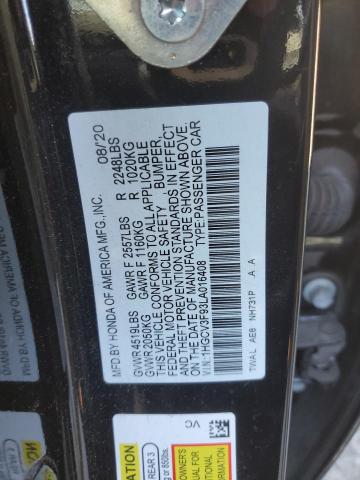 Photo 11 VIN: 1HGCV3F93LA016408 - HONDA ACCORD TOU 