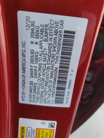 Photo 11 VIN: 1HGCV3F93MA005264 - HONDA ACCORD 