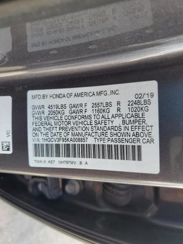 Photo 9 VIN: 1HGCV3F95KA008857 - HONDA ACCORD TOU 