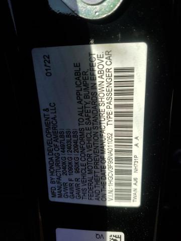 Photo 11 VIN: 1HGCV3F95NA011052 - HONDA ACCORD TOU 