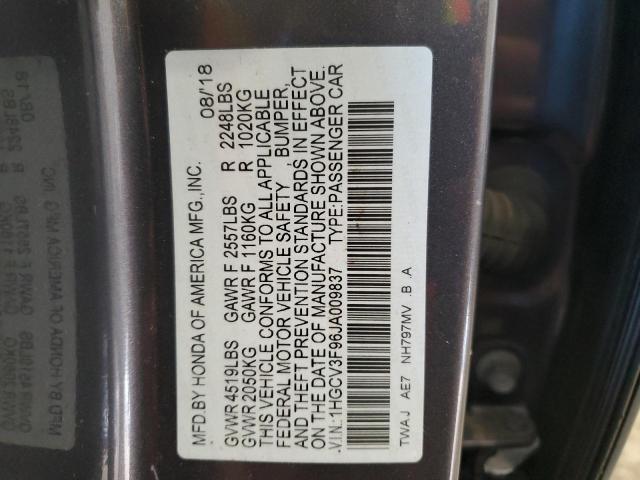 Photo 11 VIN: 1HGCV3F96JA009837 - HONDA ACCORD TOU 