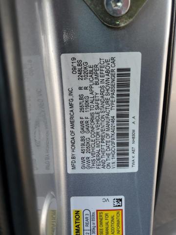 Photo 11 VIN: 1HGCV3F97KA021464 - HONDA ACCORD TOU 