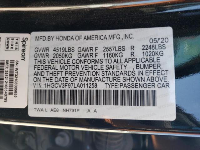 Photo 11 VIN: 1HGCV3F97LA011258 - HONDA ACCORD TOU 