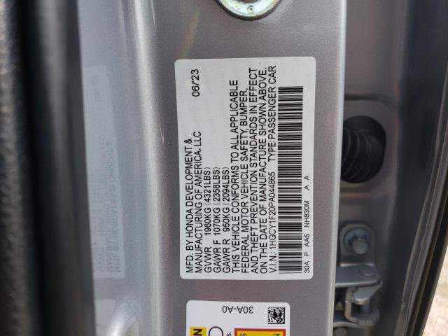 Photo 11 VIN: 1HGCY1F20PA044865 - HONDA ACCORD LX 