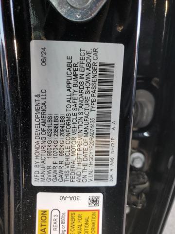 Photo 12 VIN: 1HGCY1F20RA074435 - HONDA ACCORD LX 