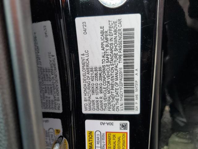 Photo 11 VIN: 1HGCY1F22PA022916 - HONDA ACCORD LX 