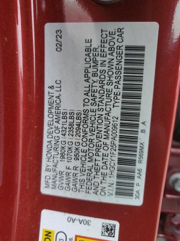 Photo 11 VIN: 1HGCY1F25PA009612 - HONDA ACCORD LX 