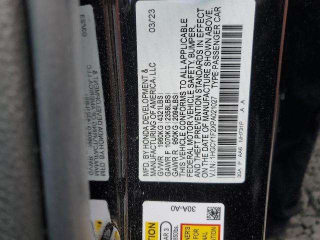 Photo 11 VIN: 1HGCY1F2XPA021027 - HONDA ACCORD 