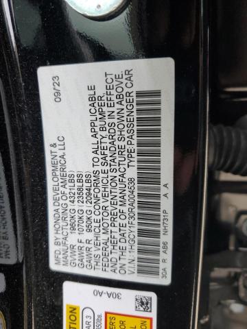 Photo 12 VIN: 1HGCY1F30RA004538 - HONDA ACCORD EX 