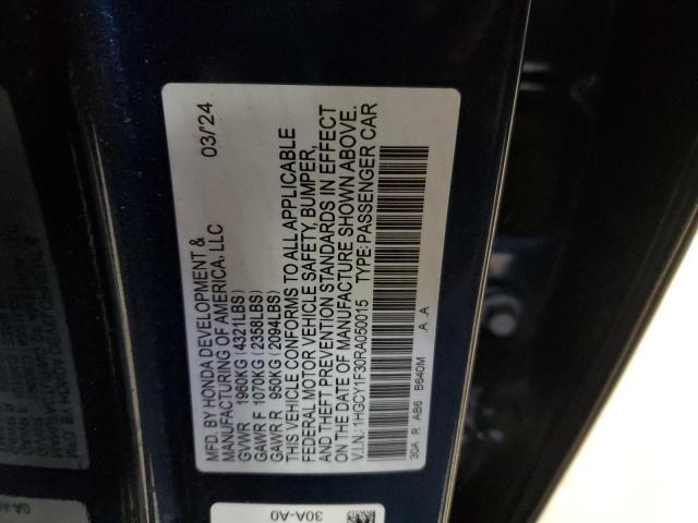 Photo 12 VIN: 1HGCY1F30RA050015 - HONDA ACCORD EX 