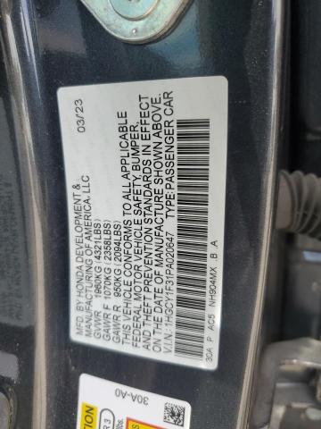 Photo 12 VIN: 1HGCY1F31PA020647 - HONDA ACCORD EX 