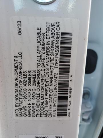 Photo 11 VIN: 1HGCY1F31PA035472 - HONDA ACCORD 