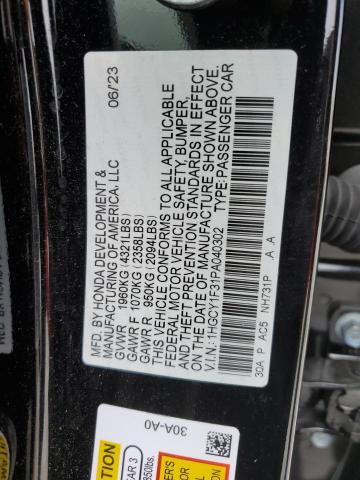 Photo 11 VIN: 1HGCY1F31PA040302 - HONDA ACCORD EX 