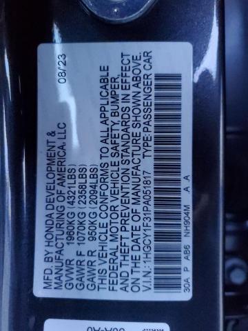 Photo 12 VIN: 1HGCY1F31PA051817 - HONDA ACCORD EX 