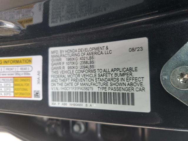 Photo 11 VIN: 1HGCY1F31PA058279 - HONDA ACCORD EX 