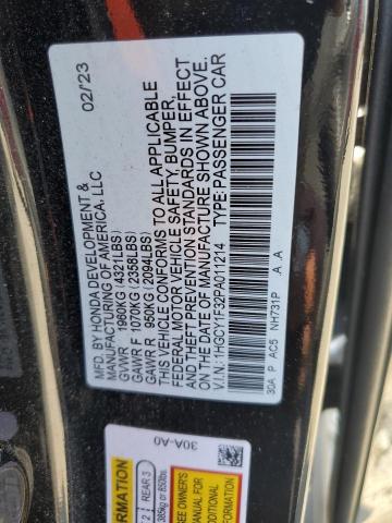 Photo 11 VIN: 1HGCY1F32PA011214 - HONDA ACCORD 