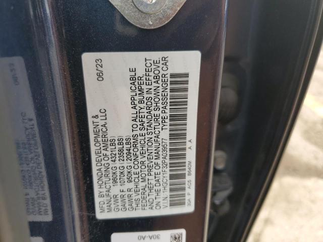 Photo 11 VIN: 1HGCY1F32PA039577 - HONDA ACCORD EX 