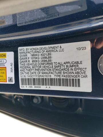 Photo 12 VIN: 1HGCY1F32RA016318 - HONDA ACCORD EX 