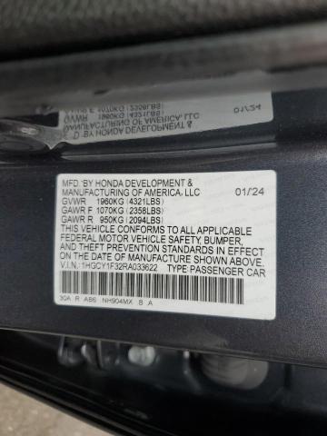 Photo 11 VIN: 1HGCY1F32RA033622 - HONDA ACCORD EX 