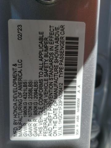 Photo 12 VIN: 1HGCY1F33PA006412 - HONDA ACCORD EX 