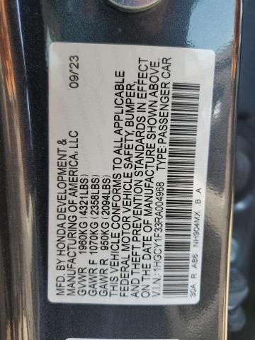 Photo 12 VIN: 1HGCY1F33RA004968 - HONDA ACCORD 
