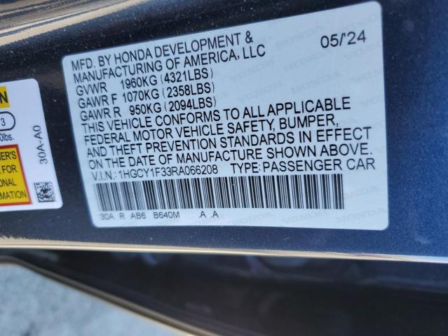 Photo 11 VIN: 1HGCY1F33RA066208 - HONDA ACCORD EX 