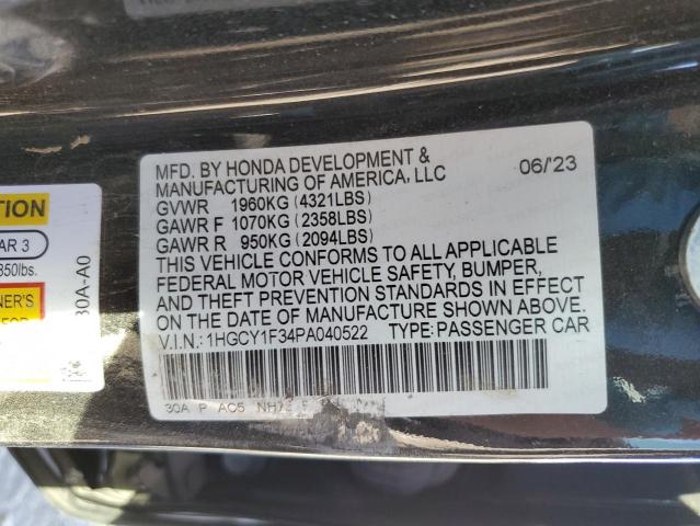 Photo 11 VIN: 1HGCY1F34PA040522 - HONDA ACCORD 