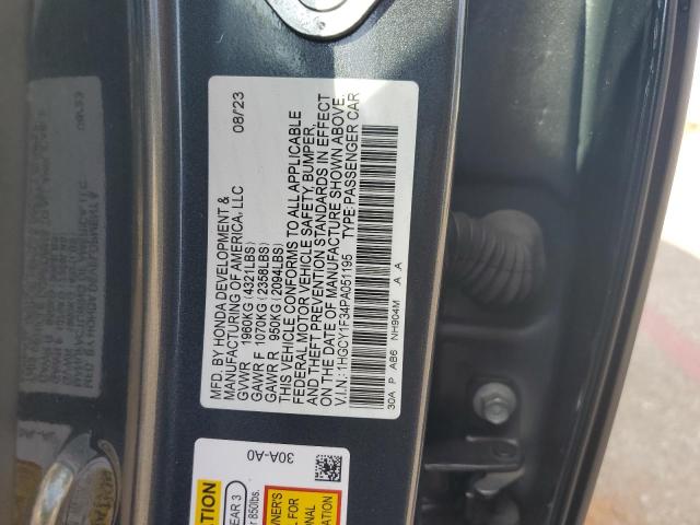 Photo 11 VIN: 1HGCY1F34PA051195 - HONDA ACCORD EX 