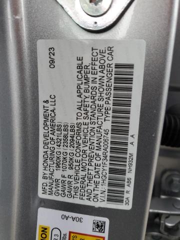 Photo 11 VIN: 1HGCY1F34RA006745 - HONDA ACCORD 